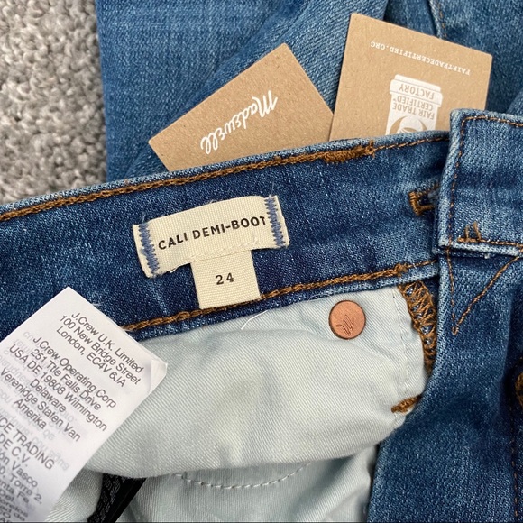 Madewell Cali Demi-Boot Crop Jeans NWT - Size 24 - Picture 7 of 16